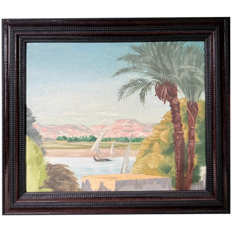 Henri Vergé-sarrat (1880-1966) - Luxor, The Nile And The Lybian Range, Egypt, 1929 - Drouant