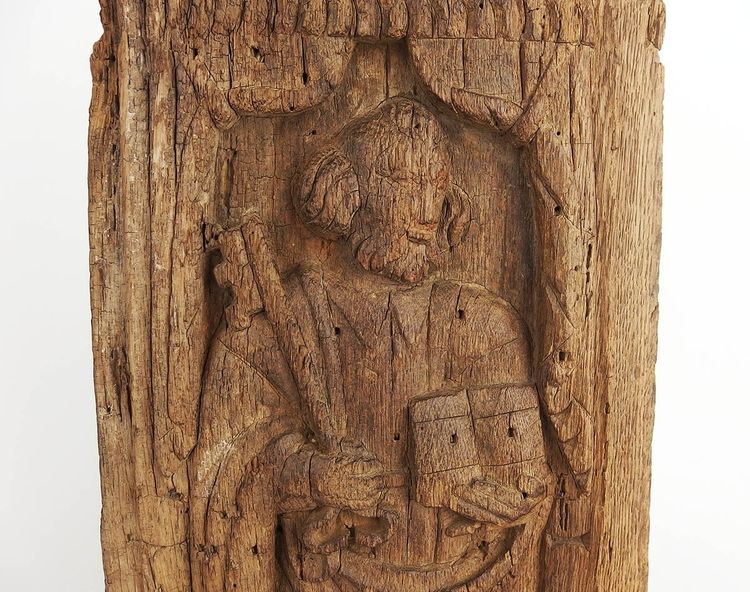 Oak panel depicting Saint Peter