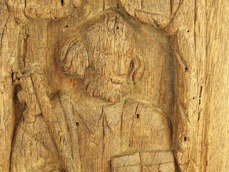 Oak panel depicting Saint Peter