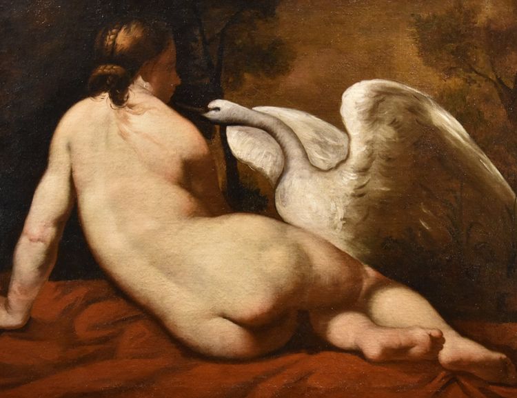Léda Et Le Cygne, Peintre Français De La Fin Du XVIIIe