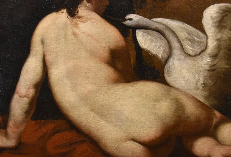 Léda Et Le Cygne, Peintre Français De La Fin Du XVIIIe