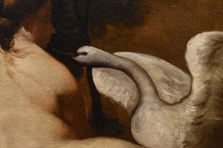 Léda Et Le Cygne, Peintre Français De La Fin Du XVIIIe