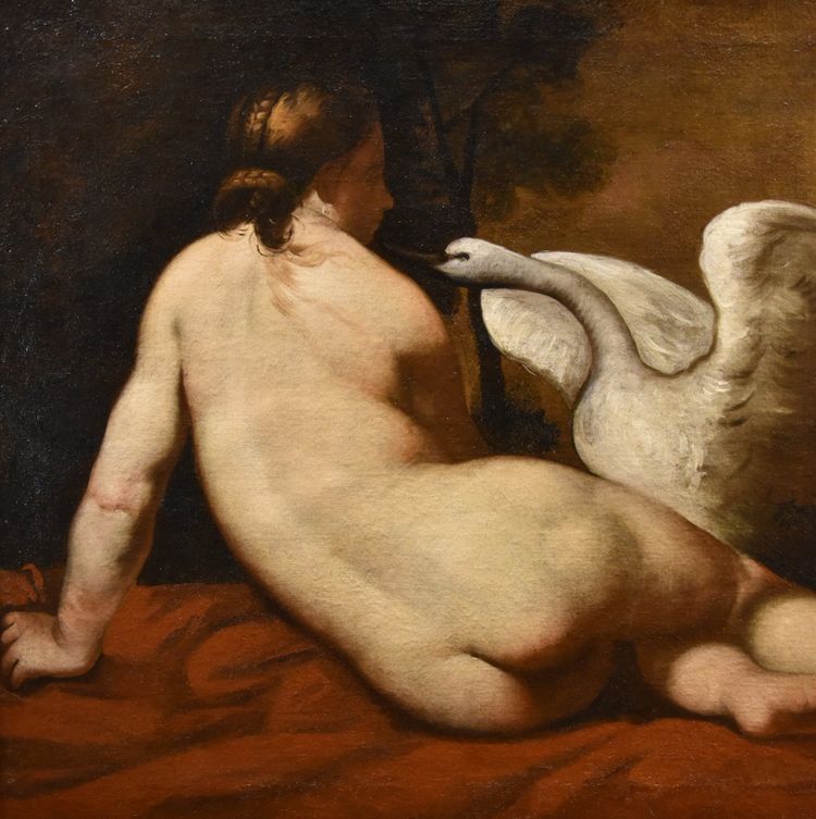 Léda Et Le Cygne, Peintre Français De La Fin Du XVIIIe