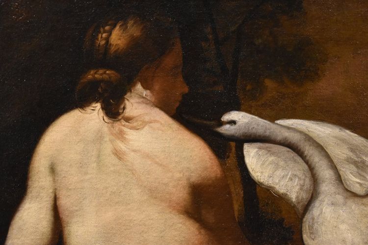 Léda Et Le Cygne, Peintre Français De La Fin Du XVIIIe