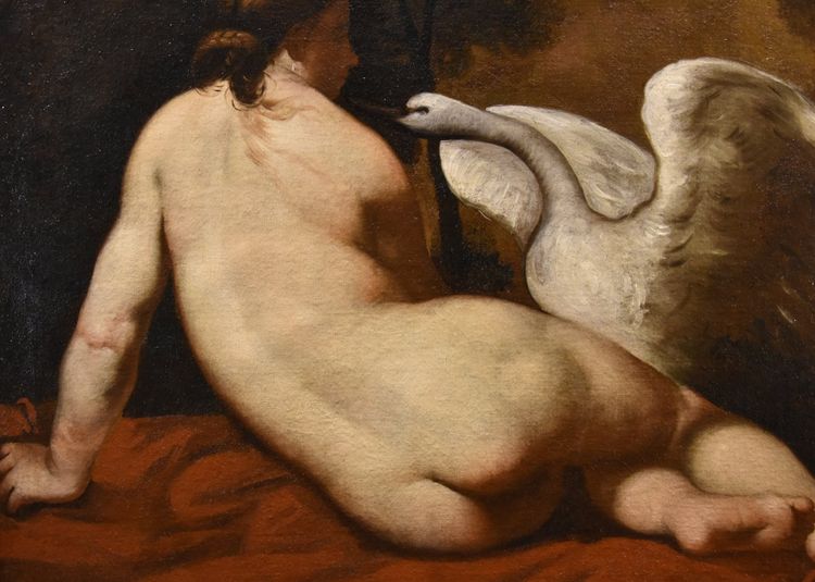 Léda Et Le Cygne, Peintre Français De La Fin Du XVIIIe