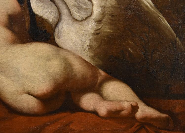 Léda Et Le Cygne, Peintre Français De La Fin Du XVIIIe