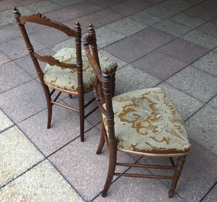 Two Louis XVI style chairs