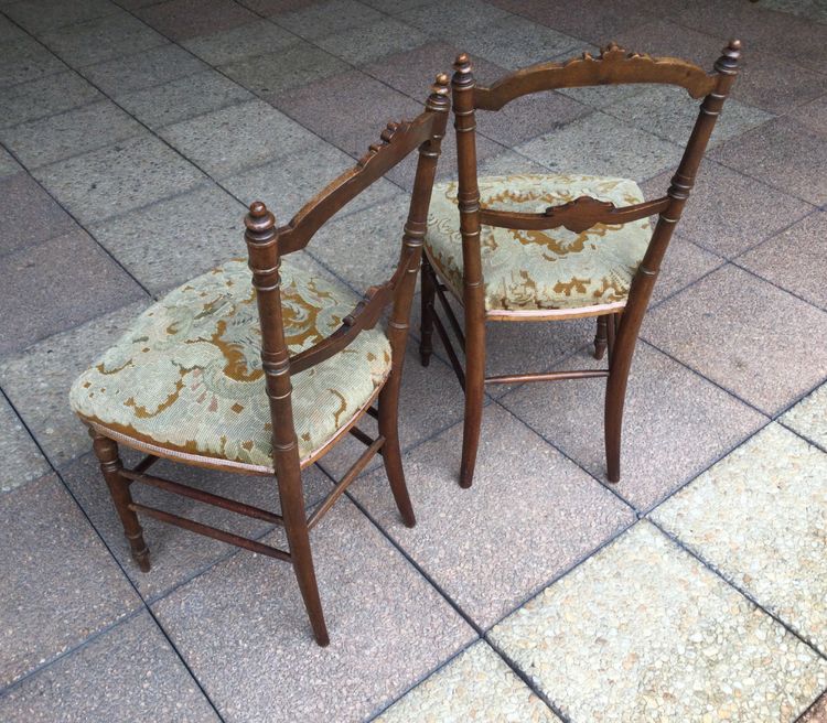 Two Louis XVI style chairs