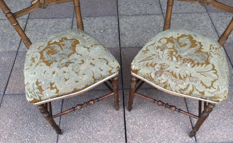 Two Louis XVI style chairs