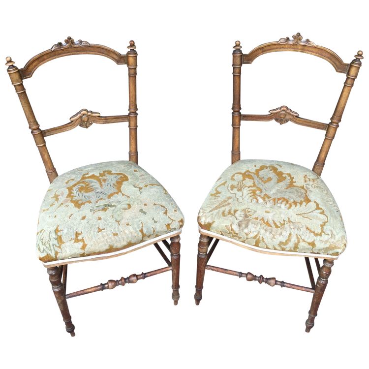 Two Louis XVI style chairs
