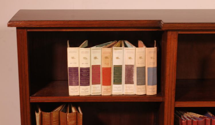 Grande libreria aperta in noce del XIX secolo - Inghilterra