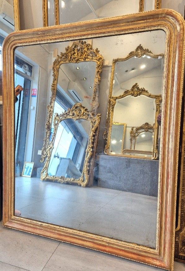 Miroir Louis Philippe doré époque