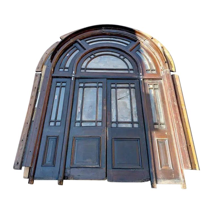 Large restaurant door with frame 257×367 cm