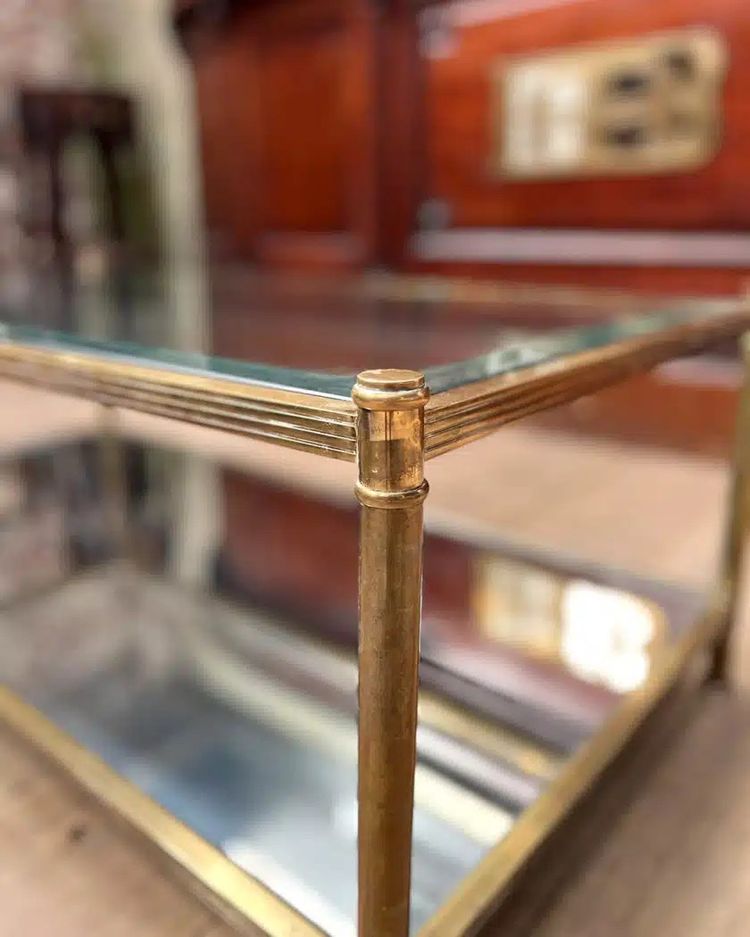 Table basse en laiton de Roche Bobois, Circa 1970