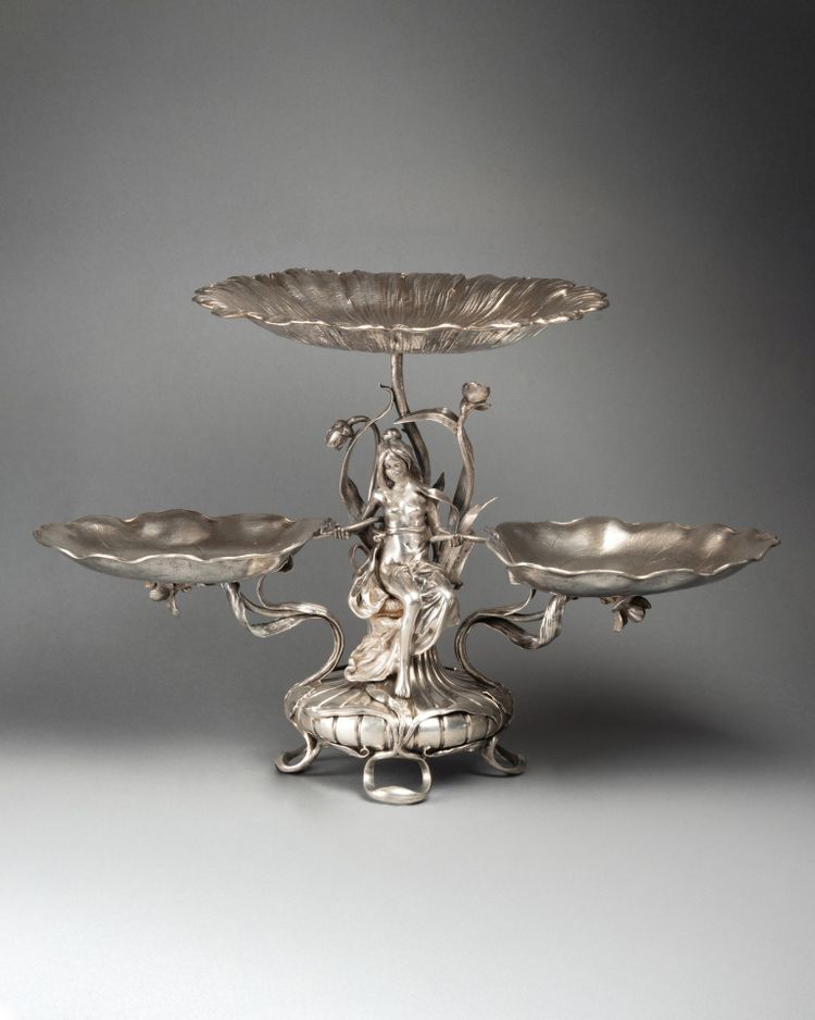 Jugendstil-Display aus Sterlingsilber, 19. Jahrhundert