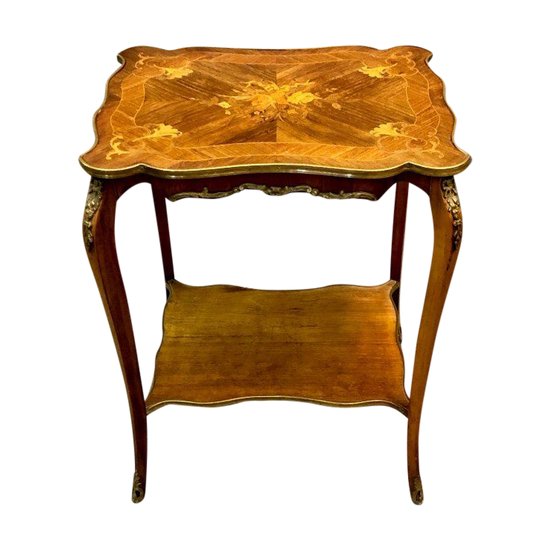 Louis XV style side table, 19th century