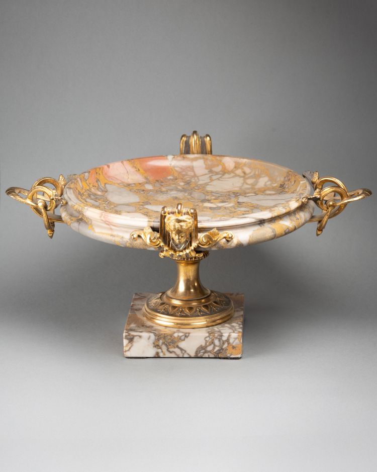 Marble Cup Set in a Gilt Bronze Mount, 19th Century