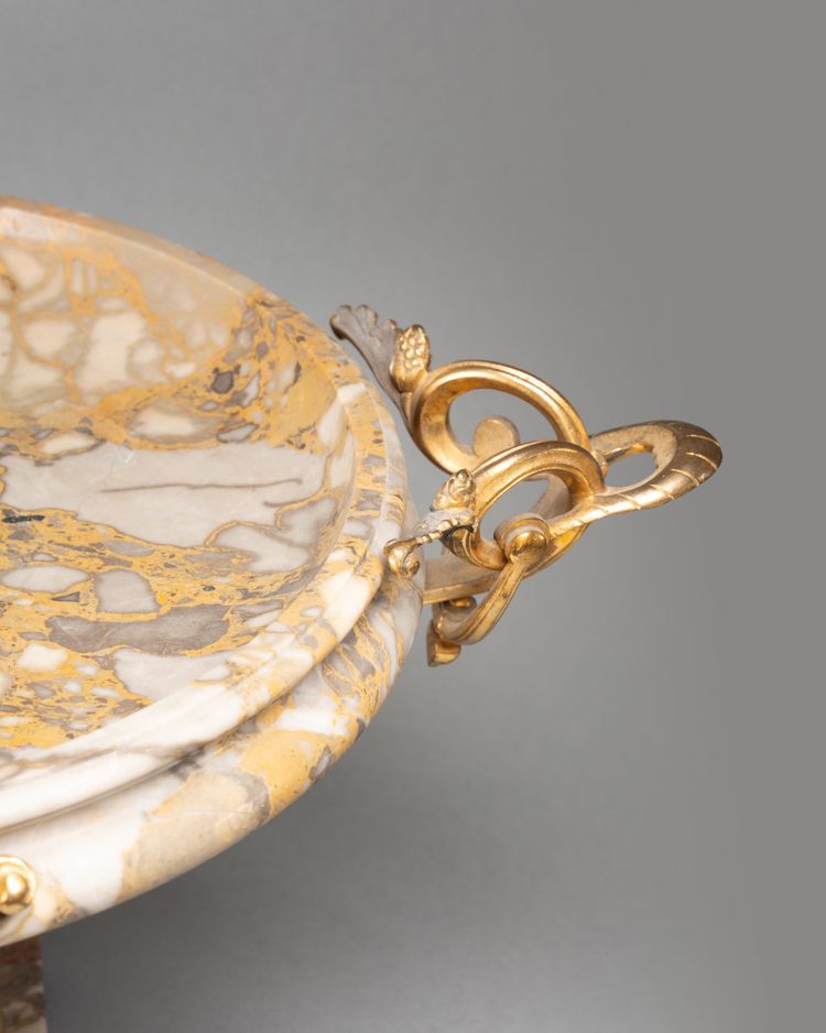 Marble Cup Set in a Gilt Bronze Mount, 19th Century