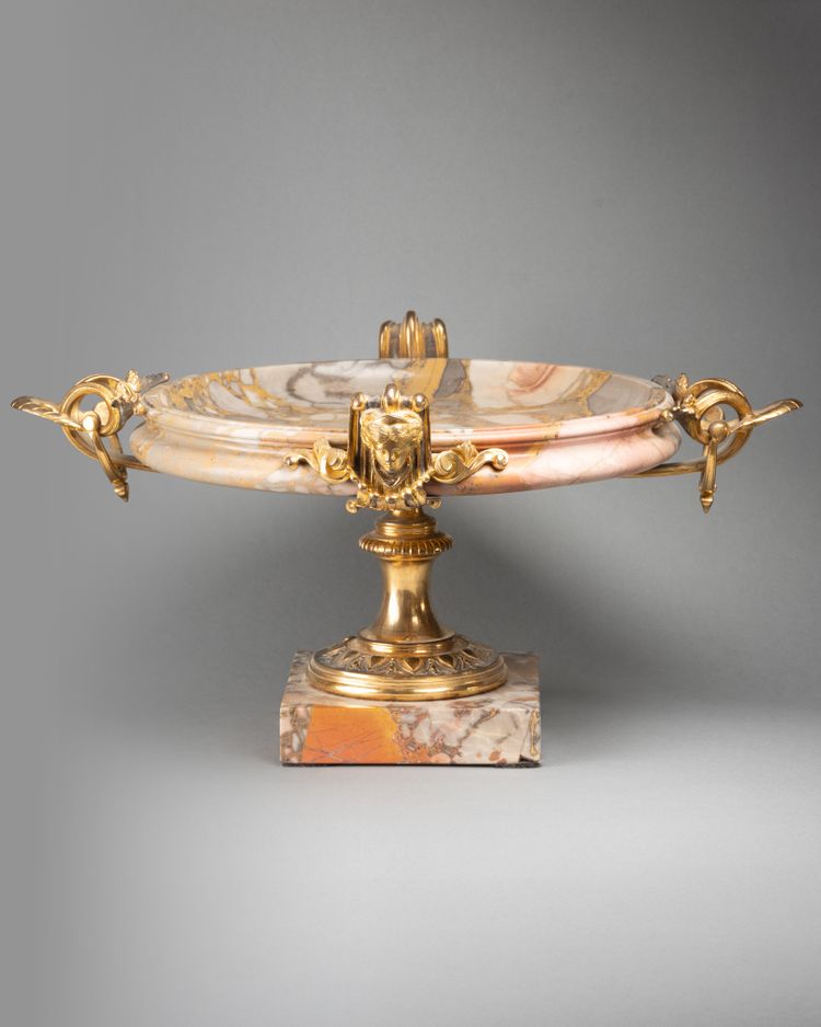 Marble Cup Set in a Gilt Bronze Mount, 19th Century