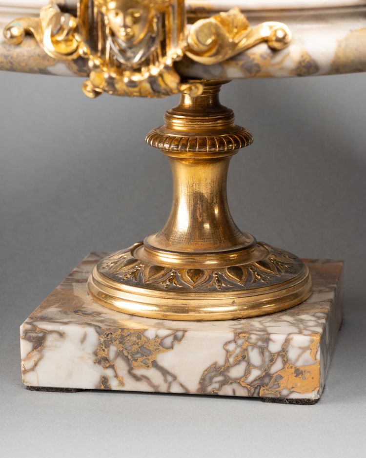 Marble Cup Set in a Gilt Bronze Mount, 19th Century
