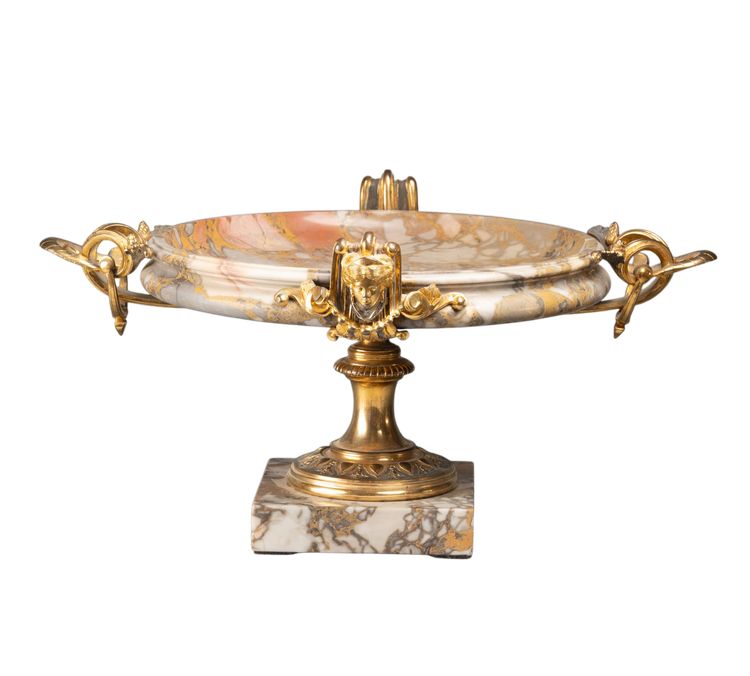 Marble Cup Set in a Gilt Bronze Mount, 19th Century
