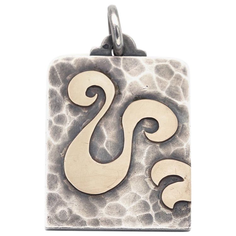Pendentif Jean Després signe du zodiaque bélier en argent, signe strologique, natif mars et avril 