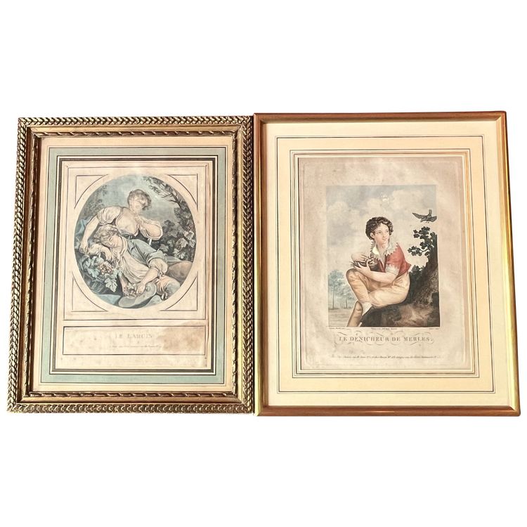 Two engravings after Monnet and Marletti