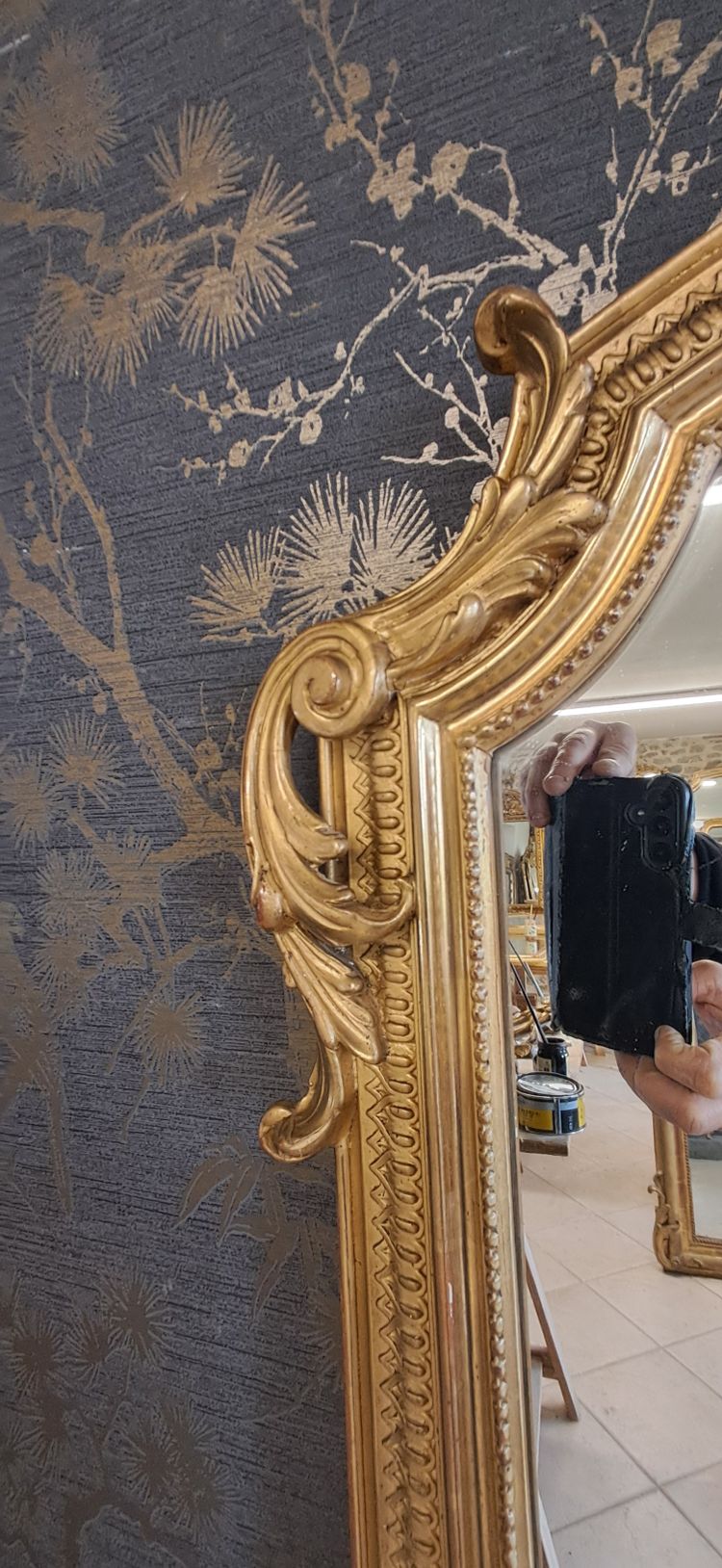 Miroir époque XIX 160x100