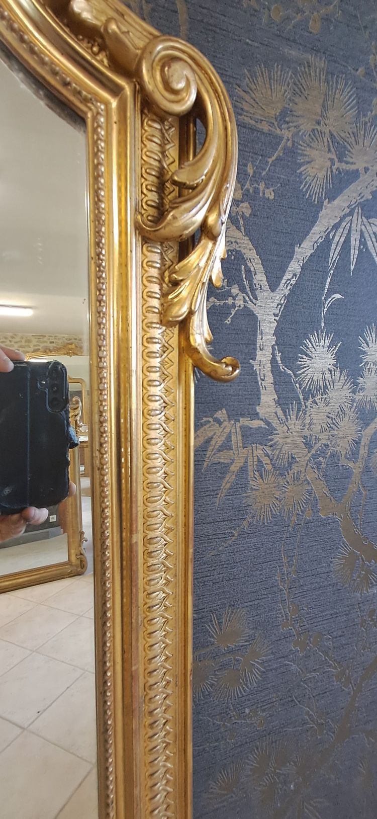 Miroir époque XIX 160x100