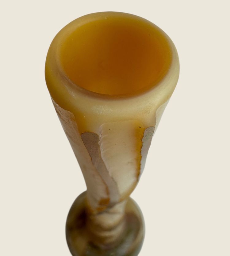 Legras Saint Denis Vase a décor des Houblons 