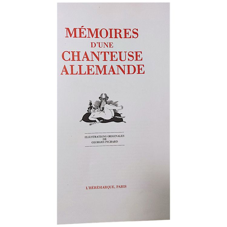 Mémoire d'une chanteuse allemande illustré par Georges Pichard