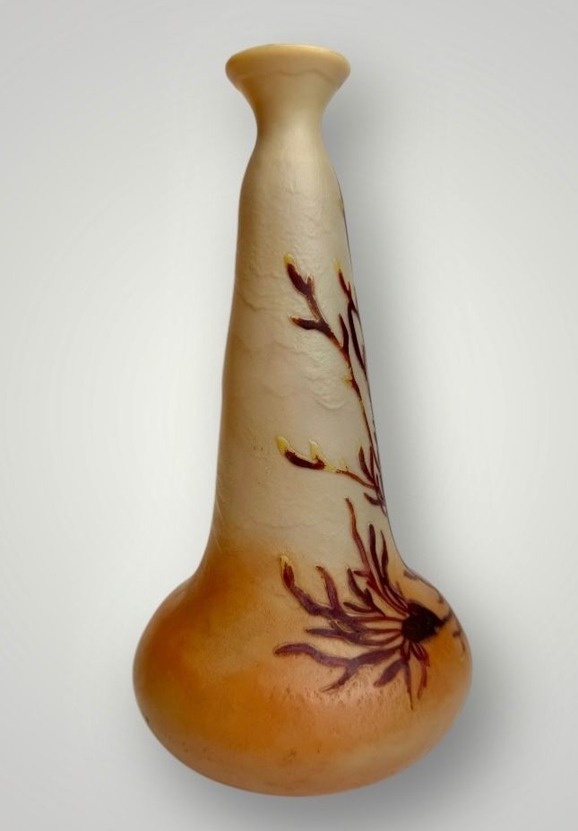 Legras Sumatra Vase with Seaweed Design