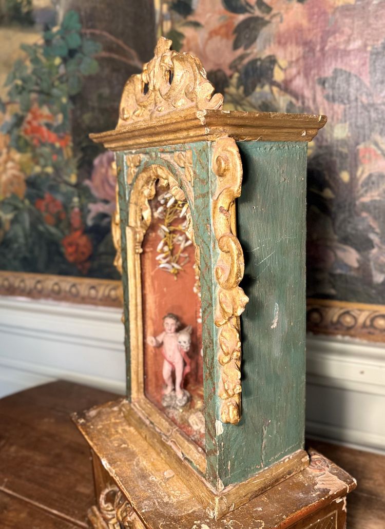 Reliquary Italian diorama - 18th century