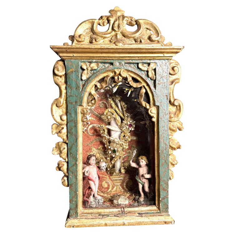 Reliquary Italian diorama - 18th century