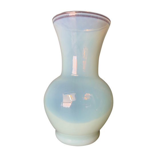 Small opal crystal vase "soap bubble