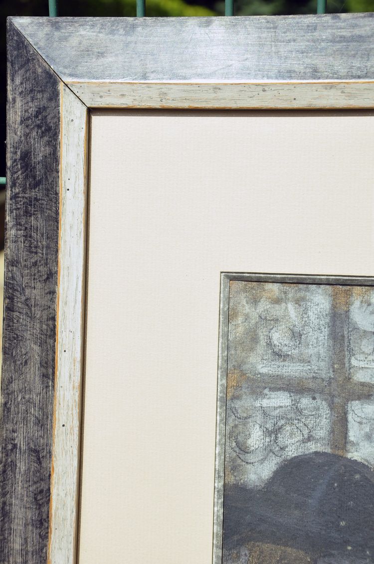 Alphonse Lévy dit Alan Levy pastel original scène de taverne entre un musulman et un juif