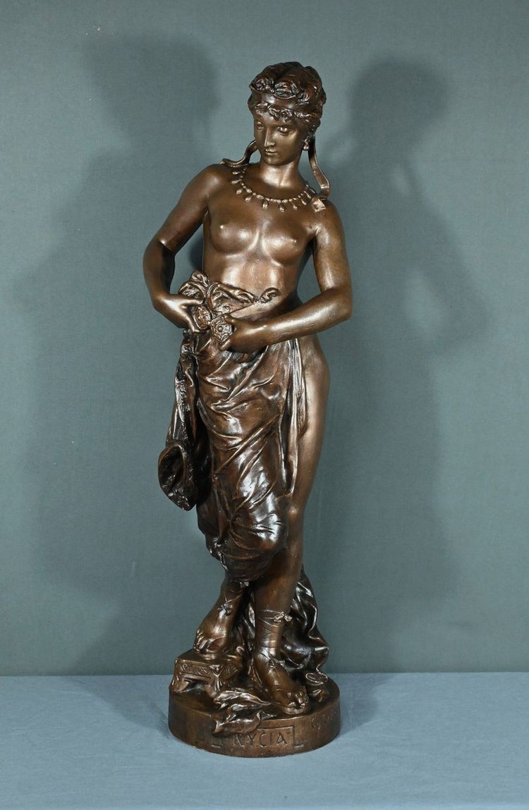 Importante bronzo "Nycia" di Ch. Le Bourg - seconda metà del XIX secolo