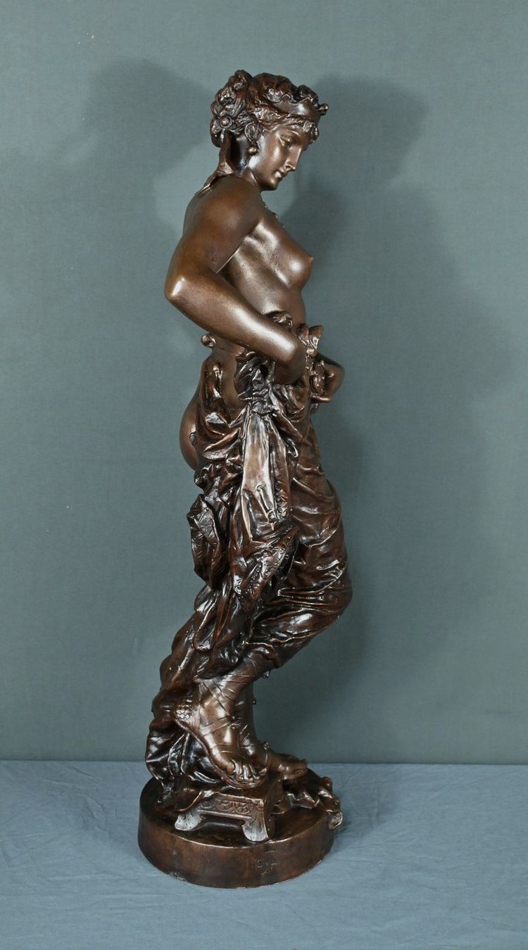 Importante bronzo "Nycia" di Ch. Le Bourg - seconda metà del XIX secolo