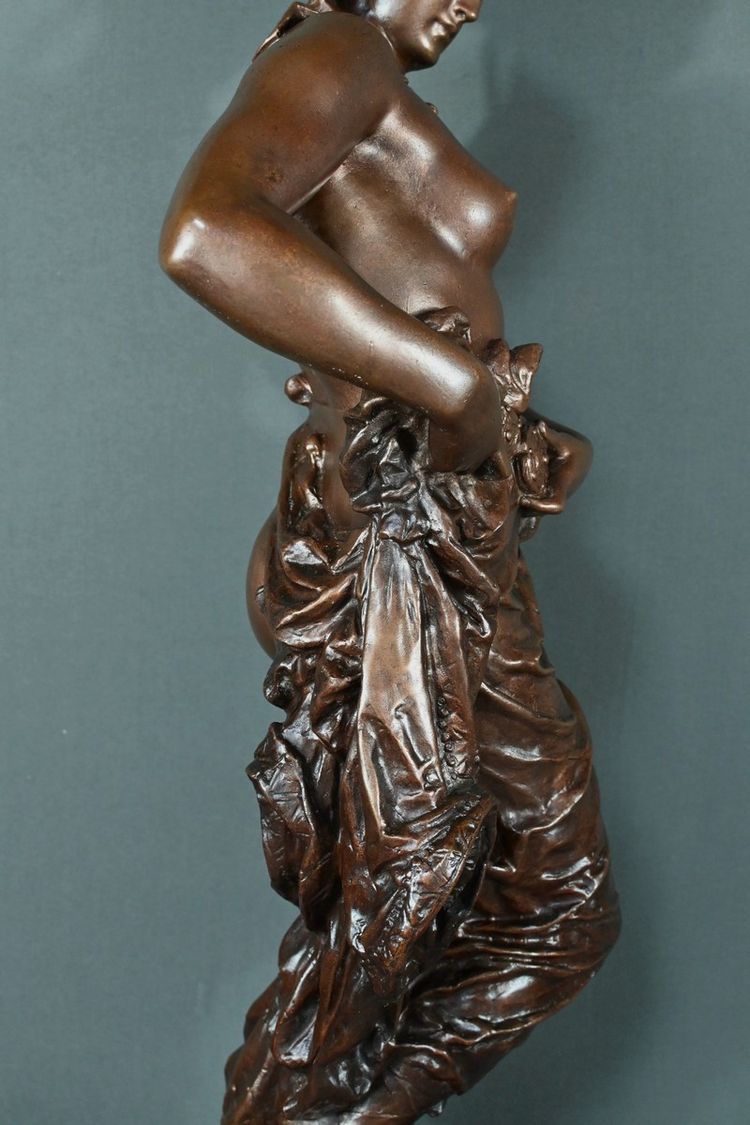 Importante bronzo "Nycia" di Ch. Le Bourg - seconda metà del XIX secolo