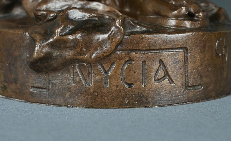 Importante bronzo "Nycia" di Ch. Le Bourg - seconda metà del XIX secolo