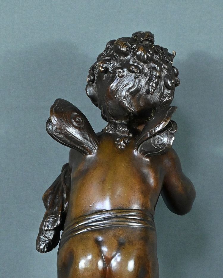 Importante bronzo "Amour envoyant des Baisers" di A. Moreau - Fine del XIX secolo