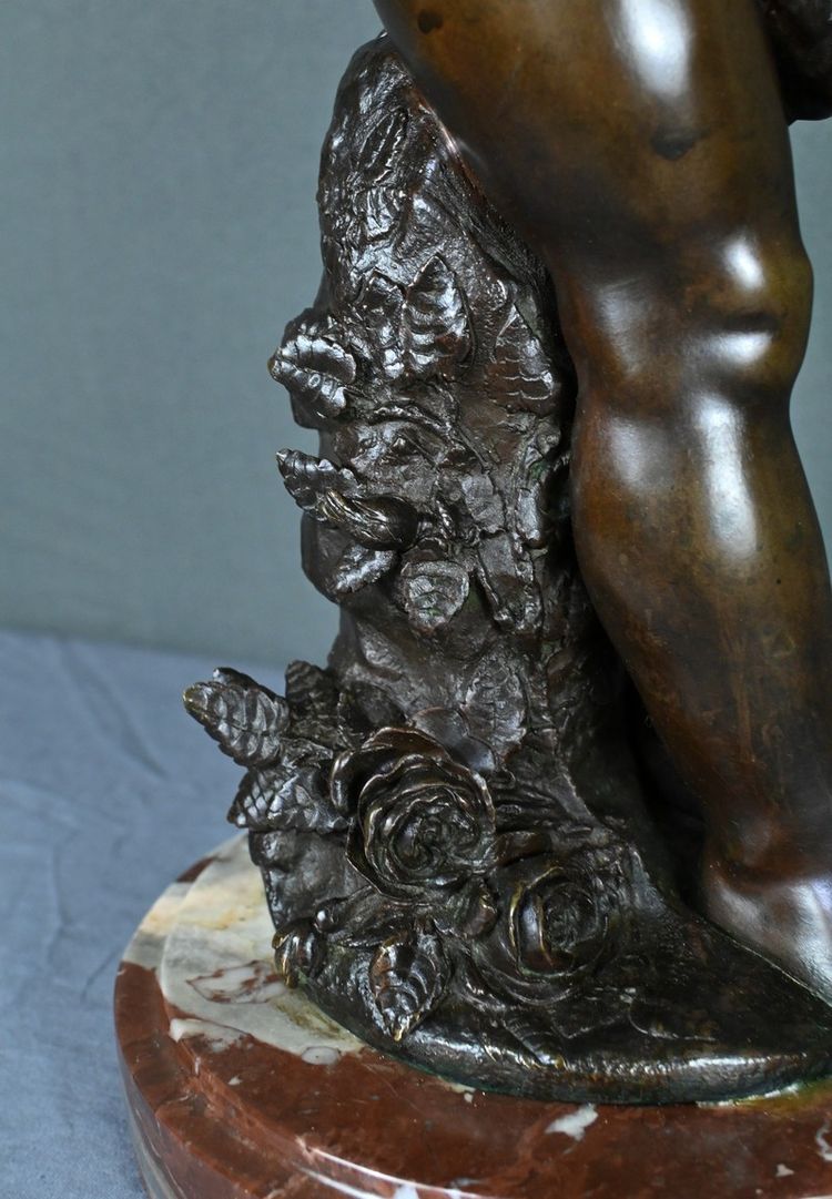 Importante bronzo "Amour envoyant des Baisers" di A. Moreau - Fine del XIX secolo