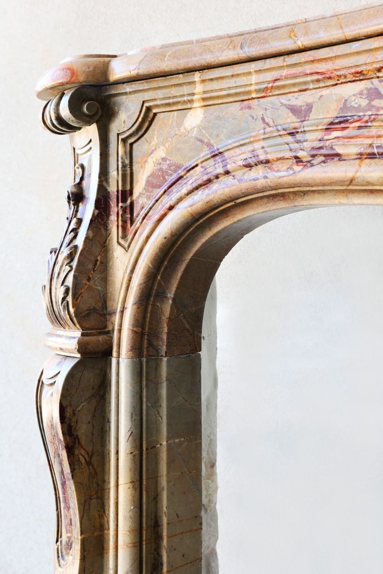 Antique marble fireplace