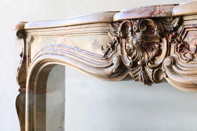 Antique marble fireplace