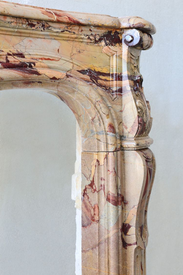Antique marble fireplace