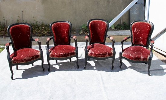 Suite Of Ten (10) Napoleon III Seats, 19th Century