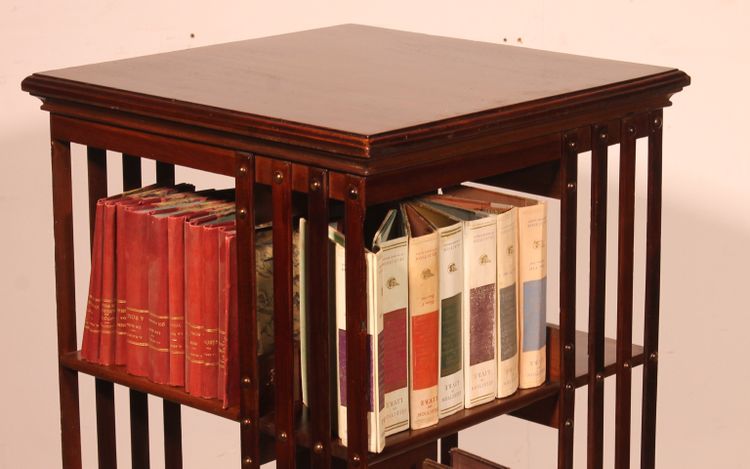 Libreria girevole con base in ferro - XIX secolo