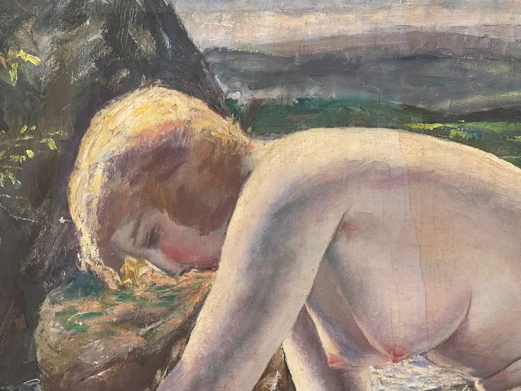 "Le bain", Yasushi Tanaka (1886-1941)
