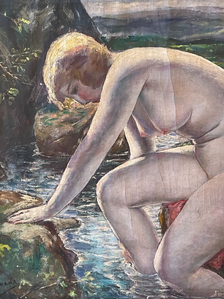 "Le bain", Yasushi Tanaka (1886-1941)