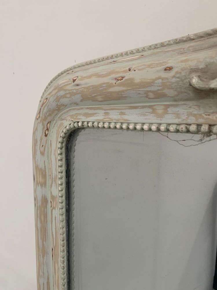 Louis XV style mirror in wood and patinated stucco XIX century